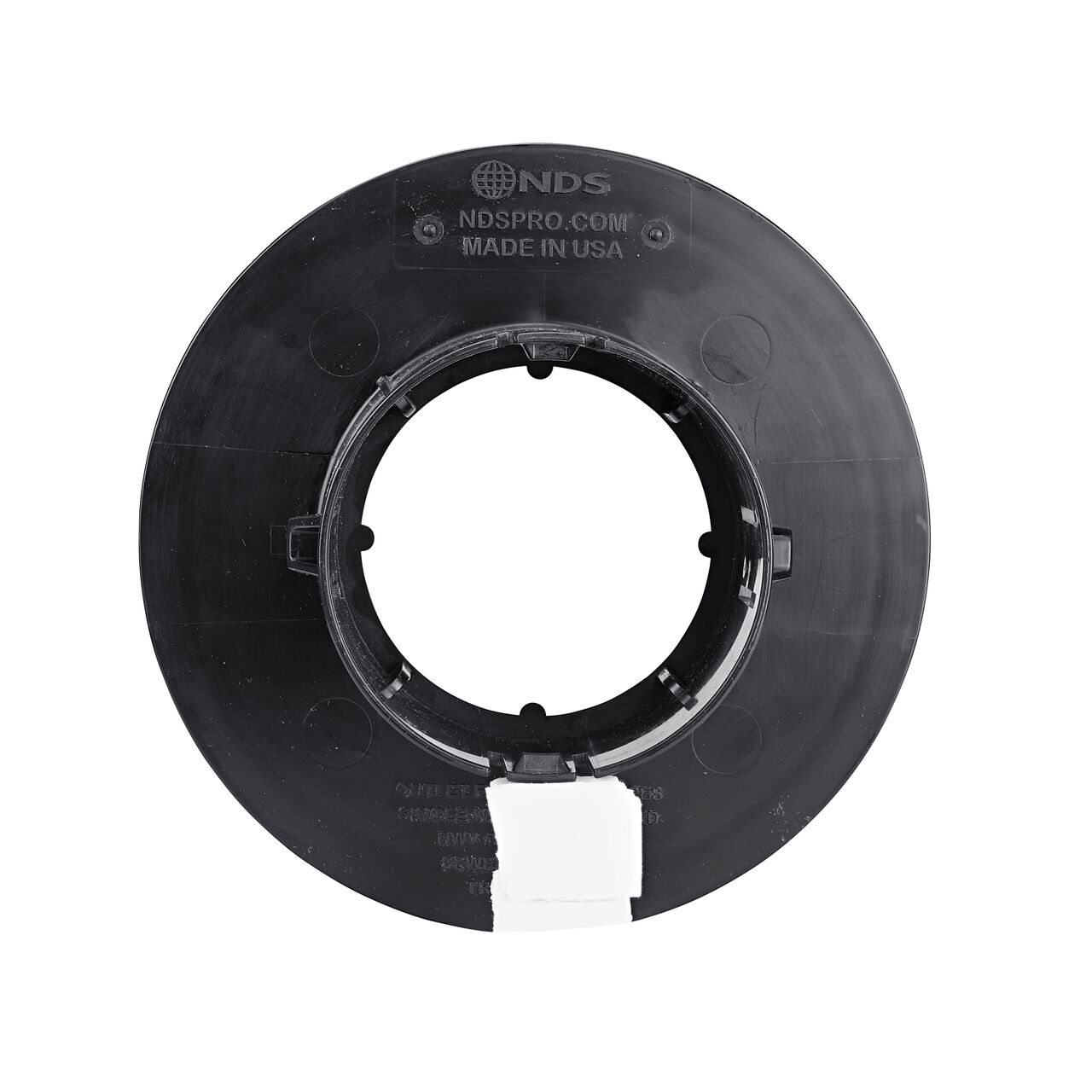 Side view of the wide mouth opening of the  NDS Locking Outlet Adapter (NDS 1243)