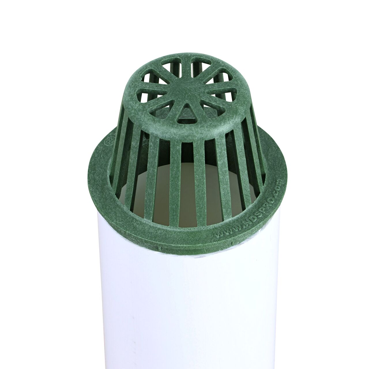 NDS 4 in. Atrium Grate installed on 4 in. Sewer and Drain Pipe (NDS 75*, NDS 75)