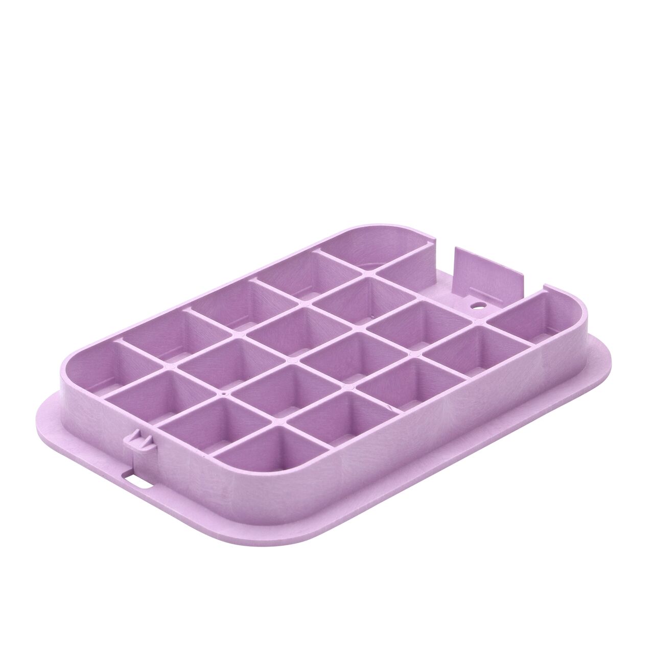 Bottom view of the reinforced ribs on the NDS 14 in. X 19 in. Purple Reclaimed Water cover (NDS 313CR) that fits the NDS 14 in. X 19 in. Pro-Spec® Series Valve Box