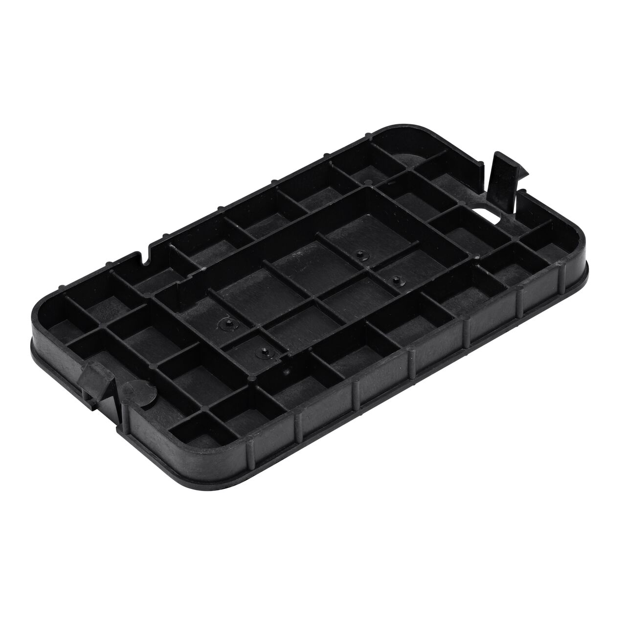 The durable Black plastic 10 in. X 15 in. Rectangular Standard Series Meter Box (NDS D1000-SBL) has a height of 10 in. and is engineered for superior strength with structural reinforcing ribs