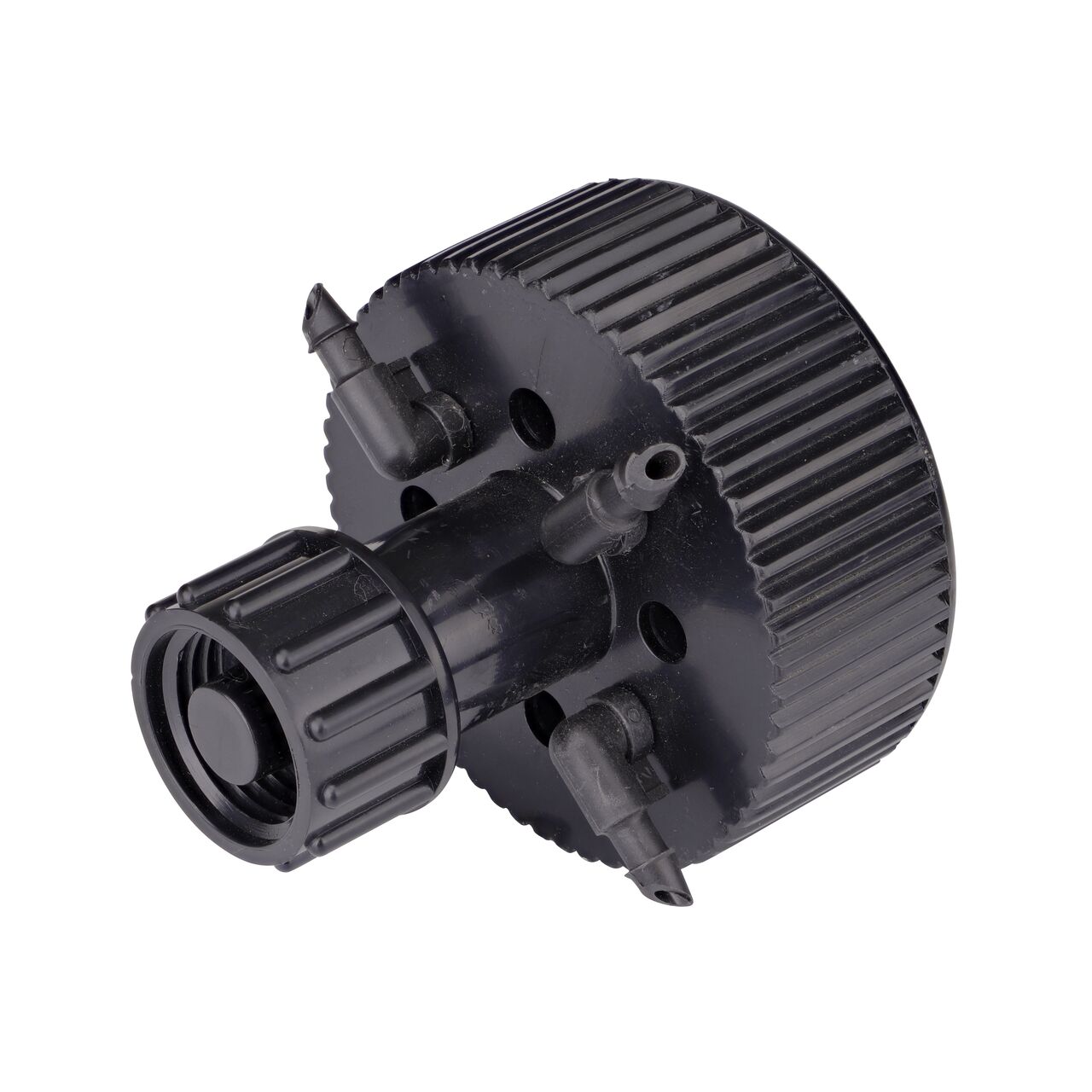 Hydro-Port® Adjustable Four Outlet Bubbler, up to 20 GPH per Outlet, converts sprinkler system into drip irrigation (NDS HPAM 4)