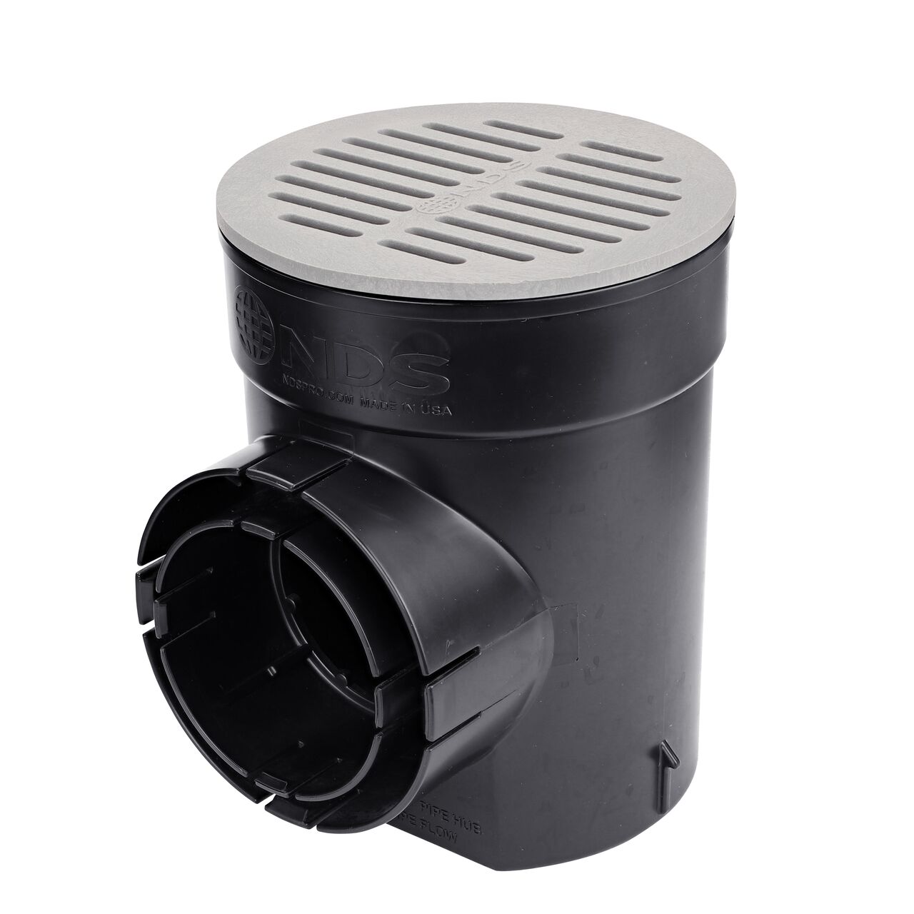 NDS 6 in. Round Grate installed on NDS 6 in. Round Spee-D Catch Basin (NDS 60)