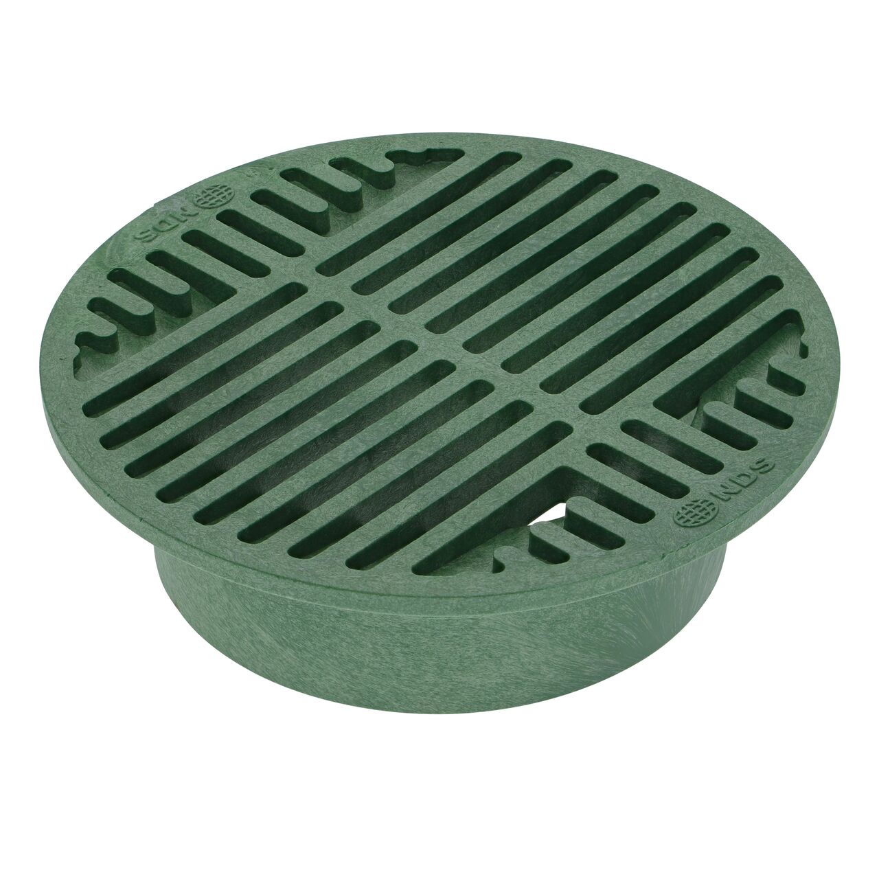 NDS 8 in. Round Grate, made of green plastic (NDS 20*, NDS 20)