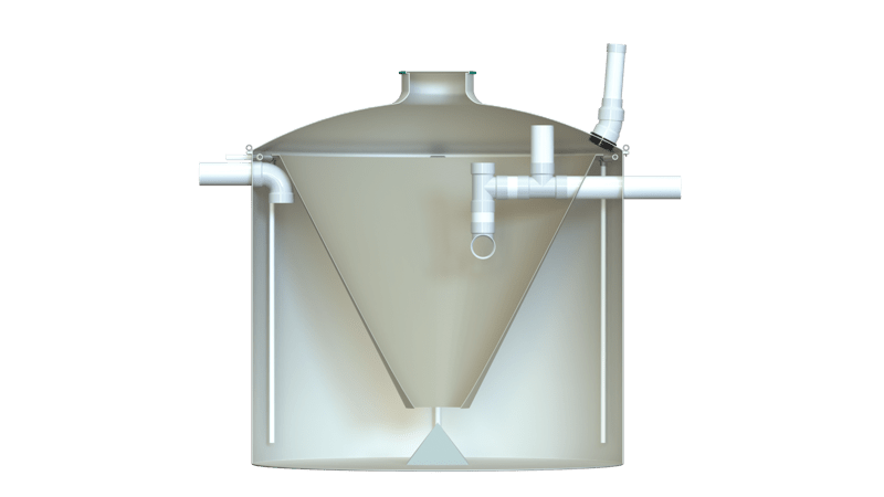 Whitewater-DF - Fiberglass Tank - Cutaway Side 