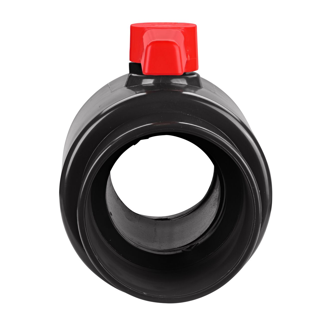 NDS 6 in. PVC IPS Ball Valve direct water flow one-way through pipes when the ball valve opens that is perfect for pool and spa, irrigation, and plumbing installations (NDS E1610-60)