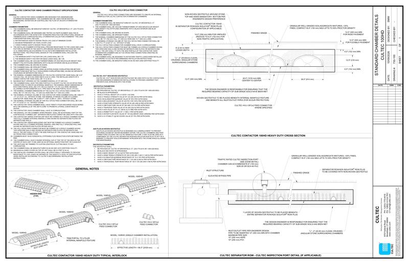 100HD Cultec Cross Section