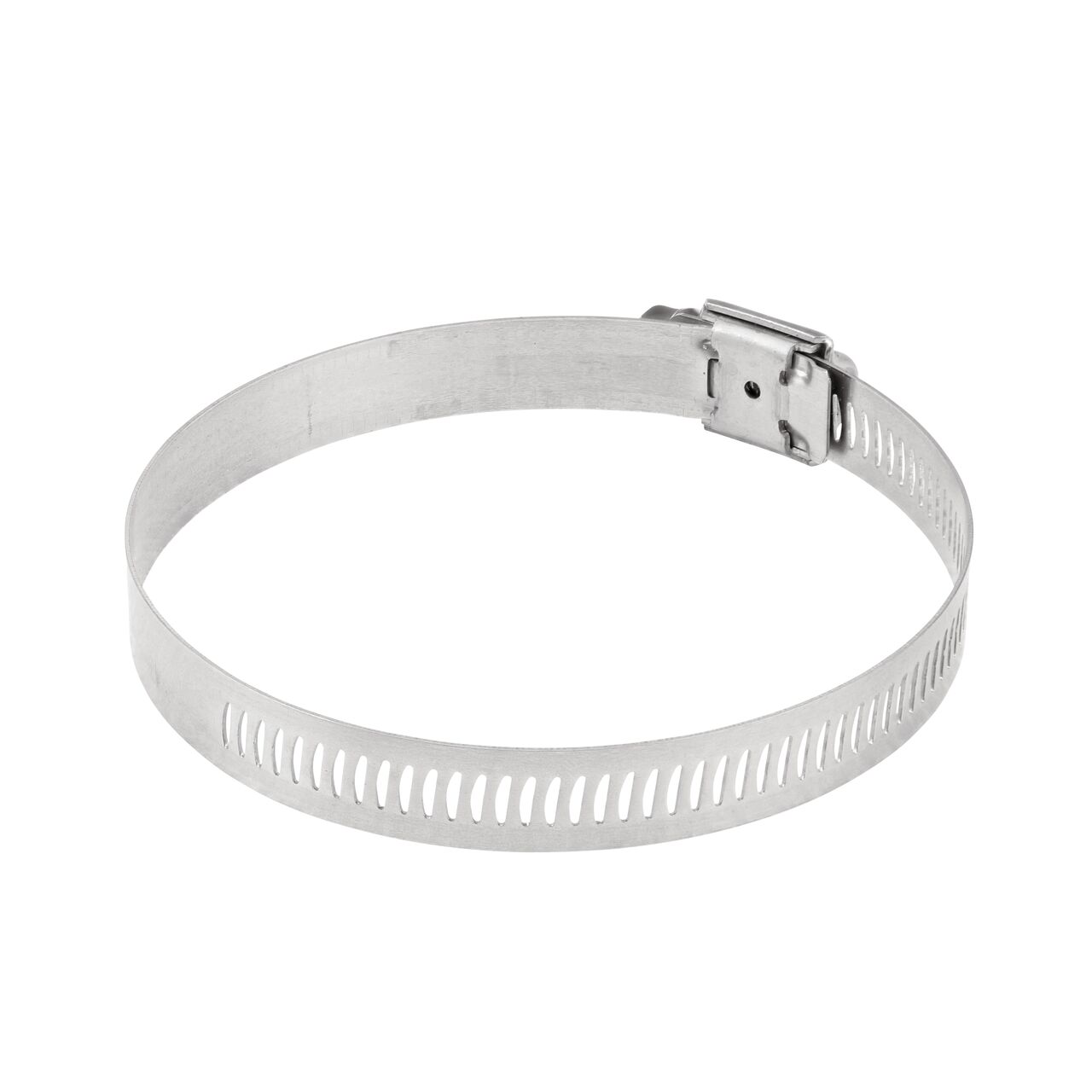 The NDS SAE 52 Worm Drive Hose Clamp with Aero Seal 1/2 in. band width (NDS 64052H) has arcial perforated slots in band for added strength and smoother engagement