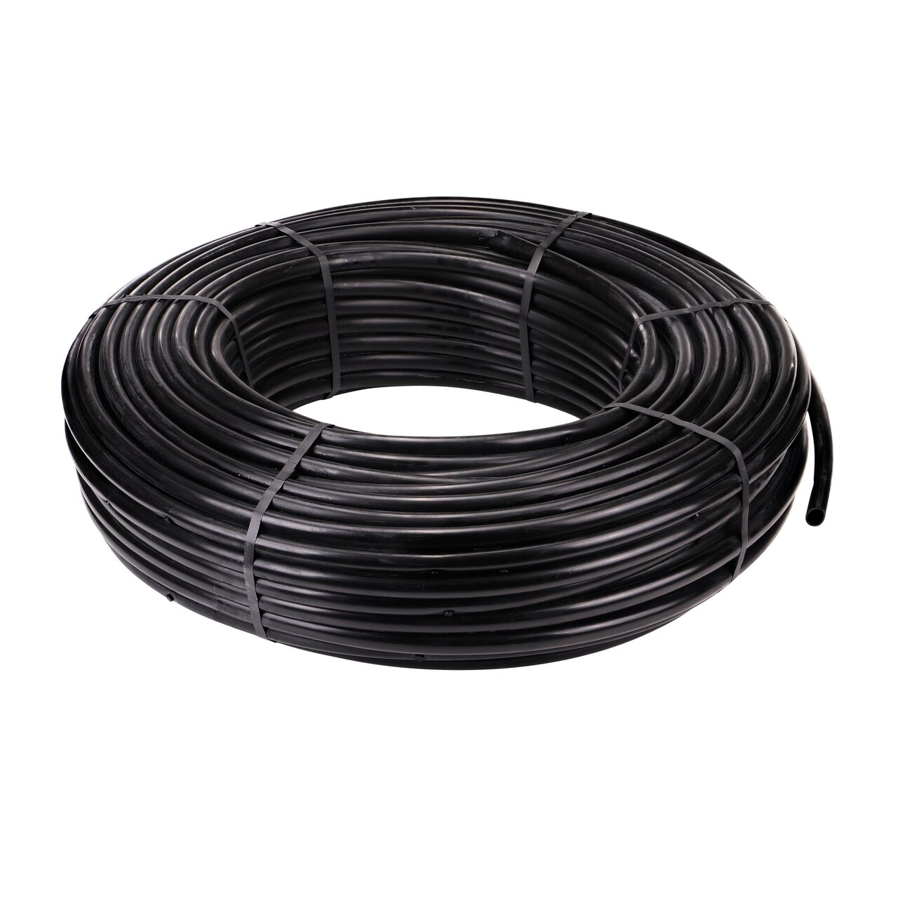 The 500 foot black 3/4 in. Dura Flo™ Heavy-duty Dripline has 1.0 GPH Pressure Compensating Emitters in Groups of 3 spaced 6 in. apart