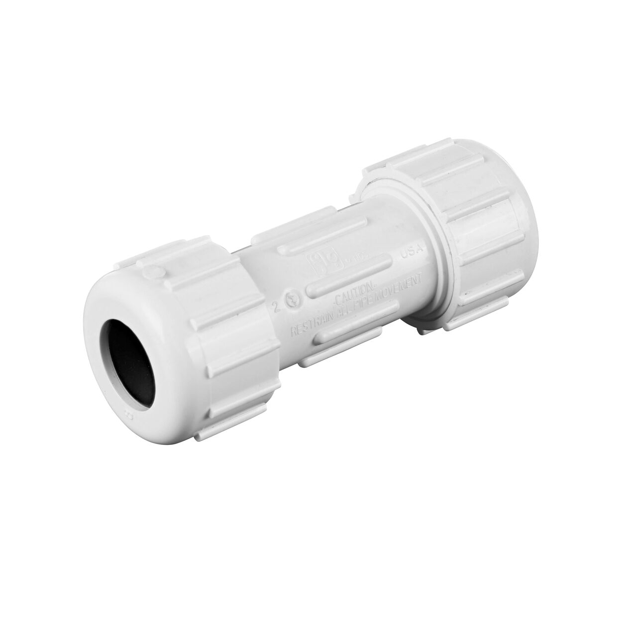 The NDS 3/4 in. CTS UC Compression Coupling creates a leak-resistant connection between two pipes to direct flow one-way through the system (NDS CCC-0750)