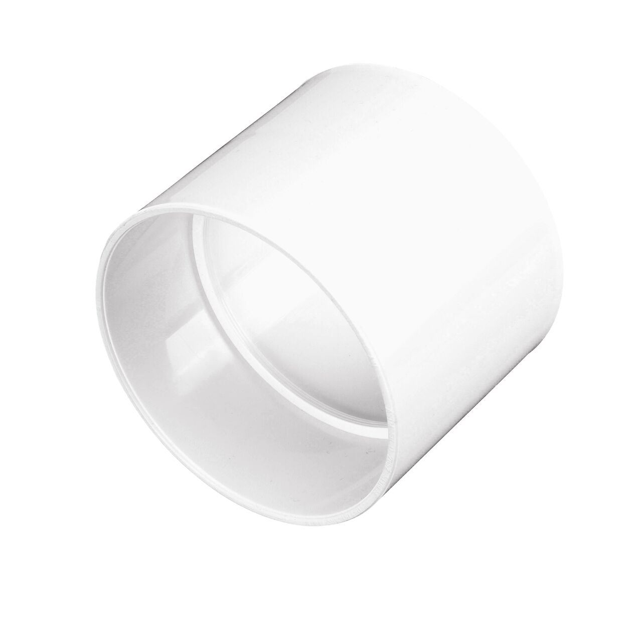 PVC coupling, connects 4 in. Sewer and Drain pipes, Hub X Hub connection (NDS 4P05*, NDS 4P05, NDS 4P05_BULK, NDS L4P05)