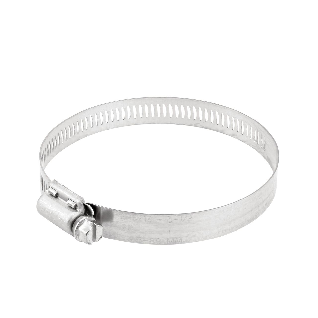 The NDS SAE 48 Worm Drive Hose Clamp with Aero Seal 1/2 in. band width (NDS 64048H) has a heavy duty 4-piece Quadra-Lock design to provide strength and stability; includes underside plate for added strength