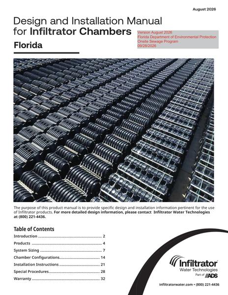 Chambers Design and Installation Manual - Florida