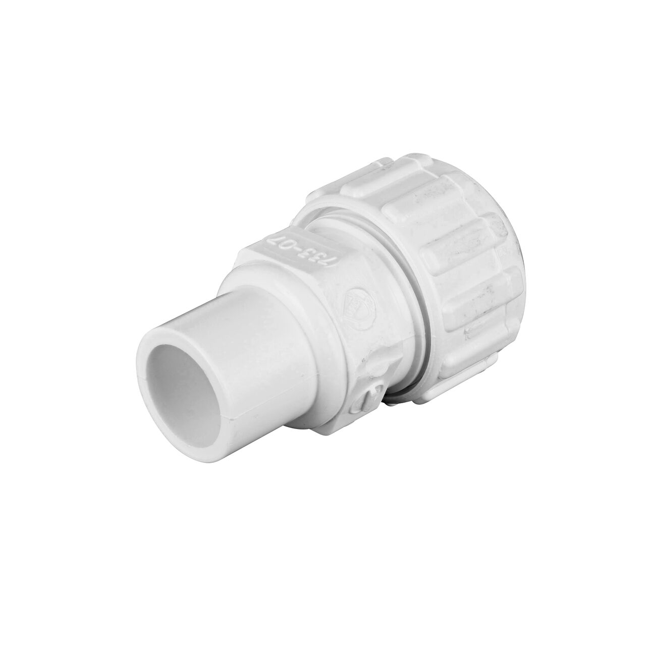 Threaded FPT connection end on the NDS 3/4 in. IPS Spigot X SDR-9 CTS Flo-Lock™ Gripper Adapter (NDS 733-07)