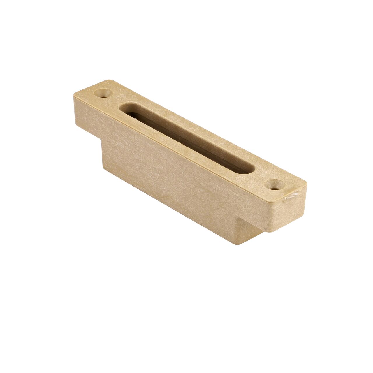 The Sand Slotted Plastic Dura Slope™ Channel Drain EZ-Track™ Radius Coupling Grate (NDS DS-664MG) fits on any Dura Slope Channel Drain EZ-Track Radius Coupling