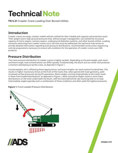TN 5.21 Crawler Crane Loading Over Buried Utilities