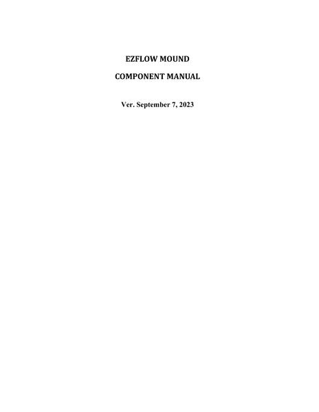 Wisconsin EZflow Component Manual - Mound