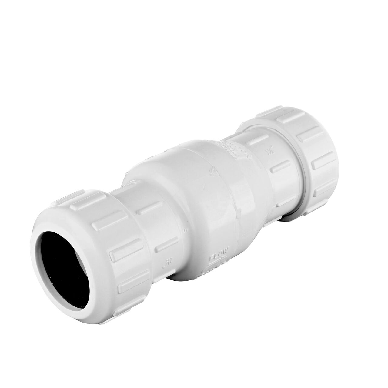 Alternate direction of the NDS White 1-1/2 in. PVC Compression Swing Check Valve (NDS 1500-15)