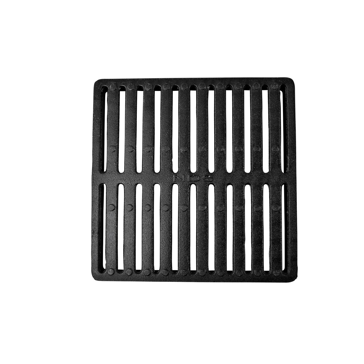 Alternate top down view of NDS 12 in. Square Catch Basin Drain Grate, Ductile Iron (NDS 1213)