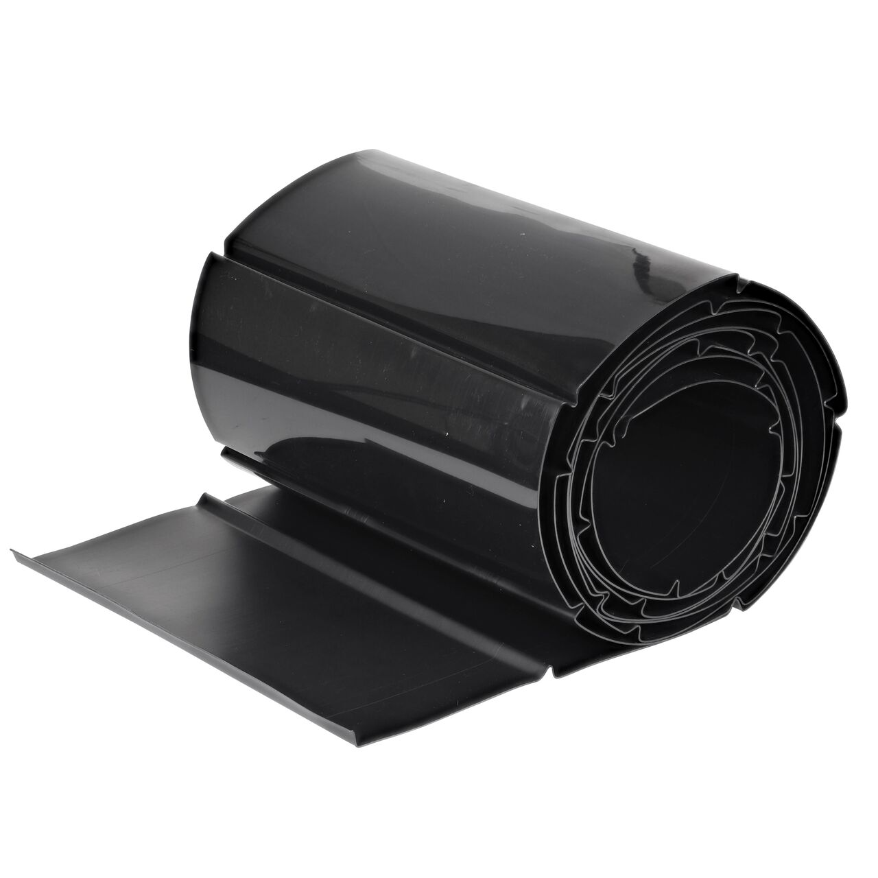The 18 in. deep NDS Root Barrier Roll (NDS SM-1820) comes with flare-molded 90 degree root-deflicting ribs that protrude 1/2 in. from wall and placed 6-8 in. apart