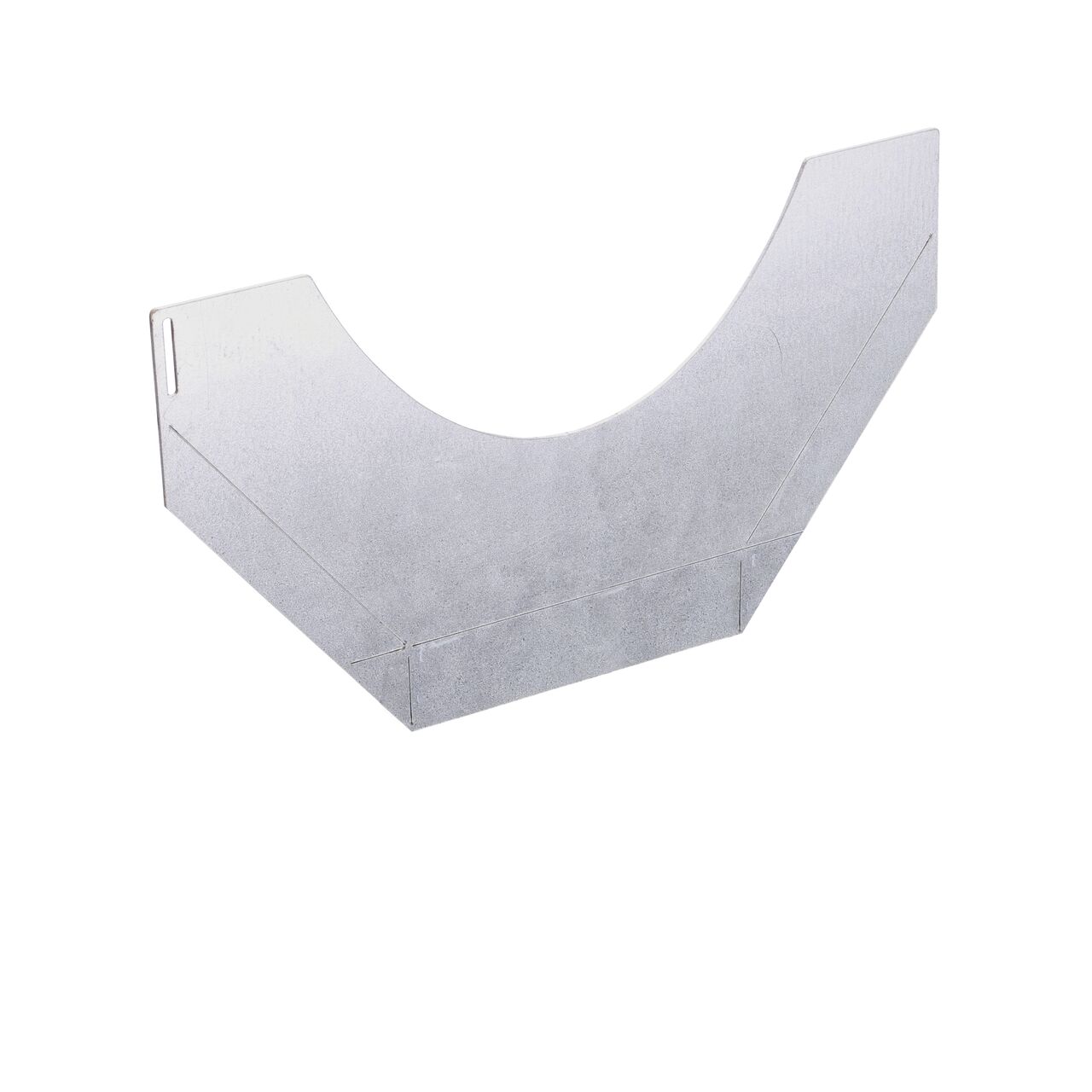Place the Galvanized Steel BG-FILCOTEN® 200 Trench Drain Step Connector Plate (NDS 19020295) inside the two BG-FILCOTEN® 200 8 in. Trench Channel Drain sections and secure with silicone