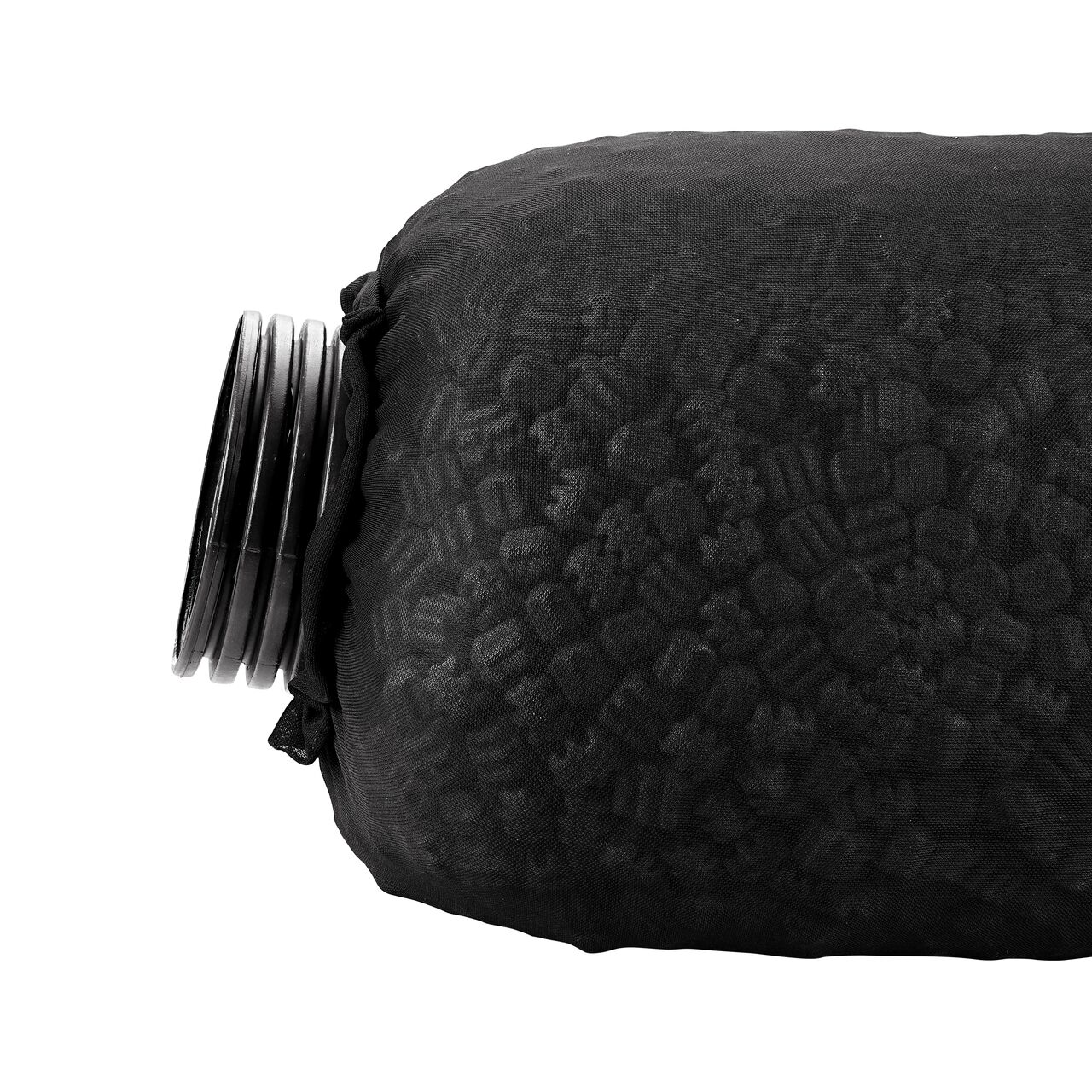 Side View of the NDS EZflow® Gravel-Free French Drain System with 6 in. Slotted Pipe & Engineered Aggregate (NDS EZ-1501F)