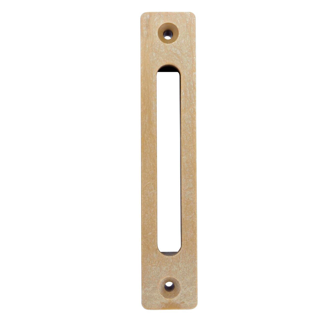 The top down view of the Sand Slotted Plastic Dura Slope™ Channel Drain EZ-Track™ Radius Coupling Grate (NDS DS-664MG)
