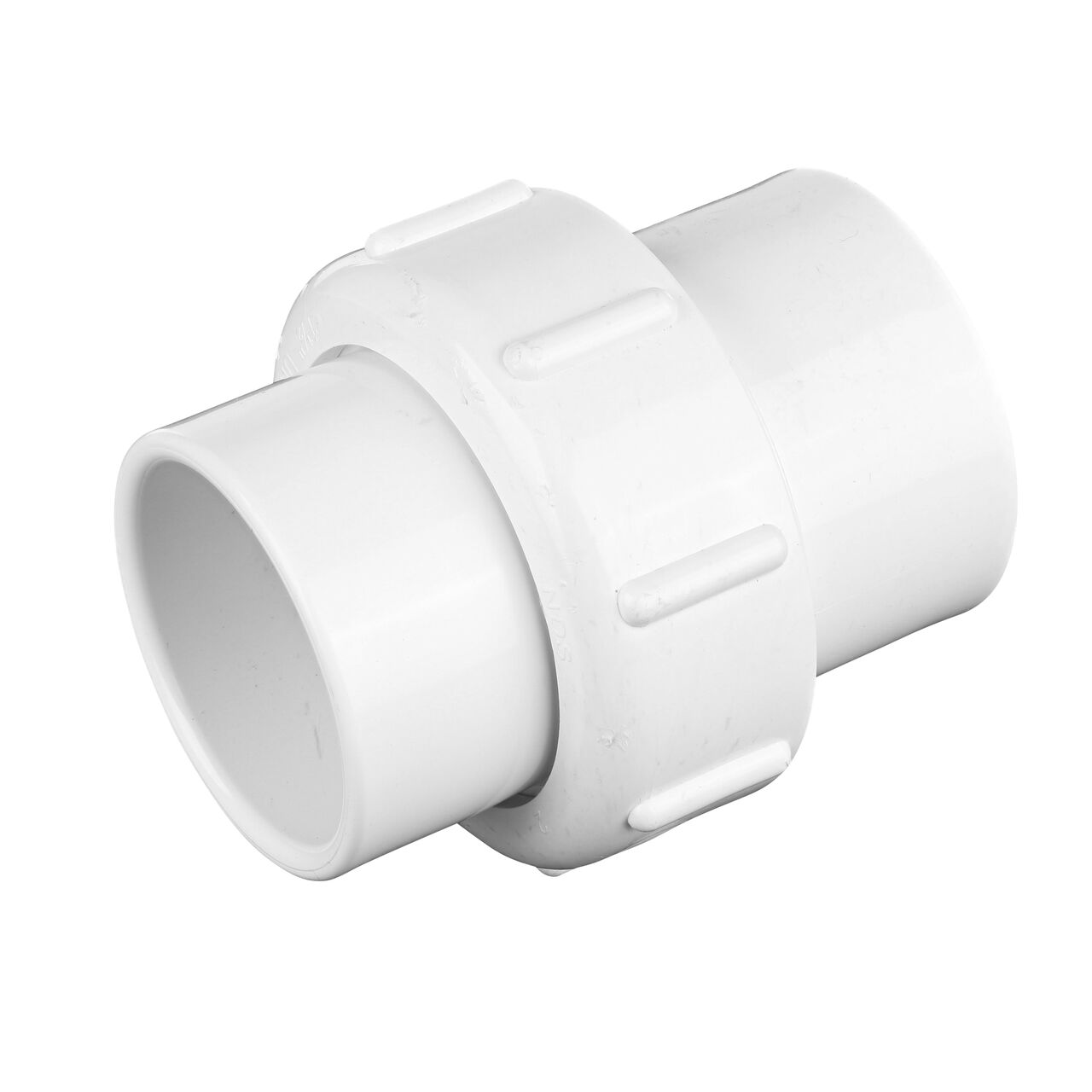 PVC Union Adapter, 1-1/2 in. IPS S X Spigot Transitions pipe ends without the need for traditional glued sealant (NDS 1600-15)