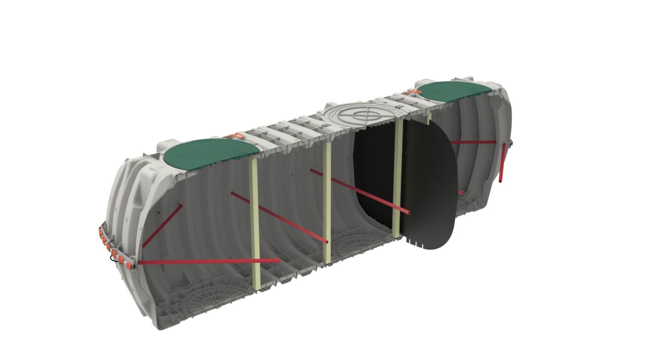 GIT-1530 - ISO Cutaway - Corrugated Baffle
