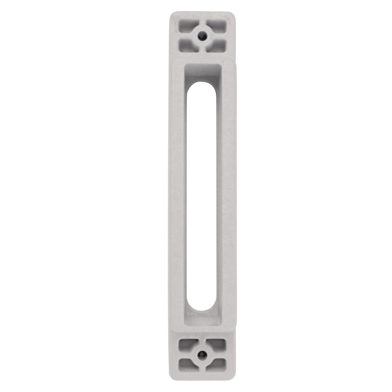 The underside of the Dark Gray Slotted Plastic Dura Slope™ Channel Drain EZ-Track™ Radius Coupling Grate (NDS DS-661MG)