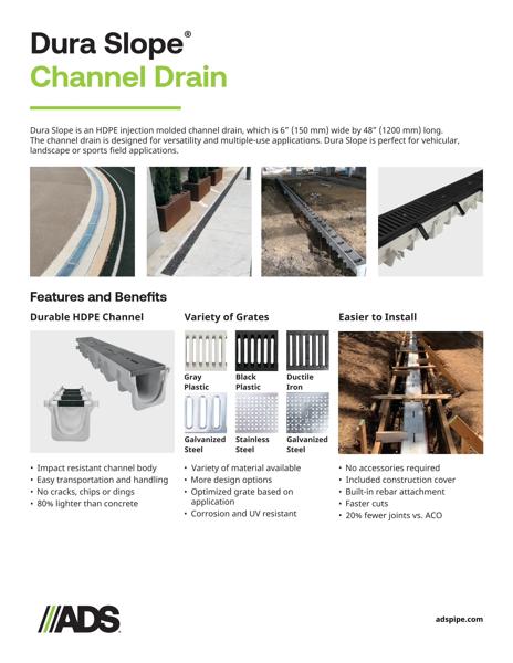 Dura Slope Channel Drain