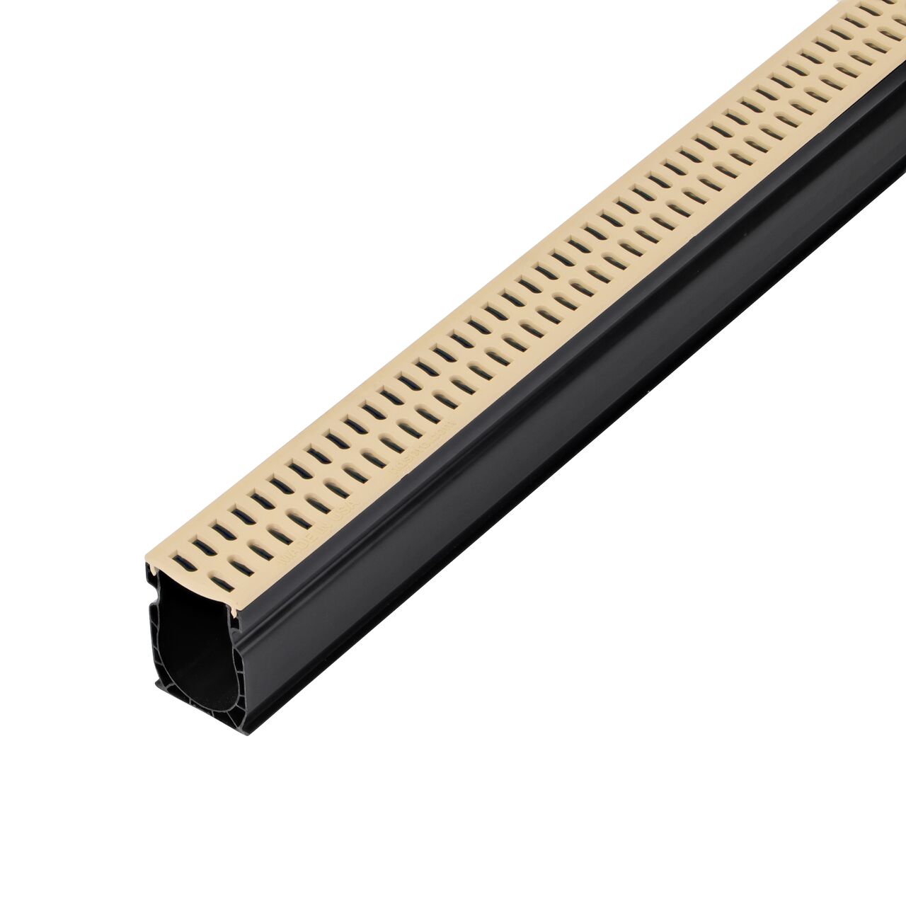 Sand Slim Channel™ Assembly with Sand Grates (NDS 9209SAND) for pool and spa decks, concrete and paver patios, and walkways