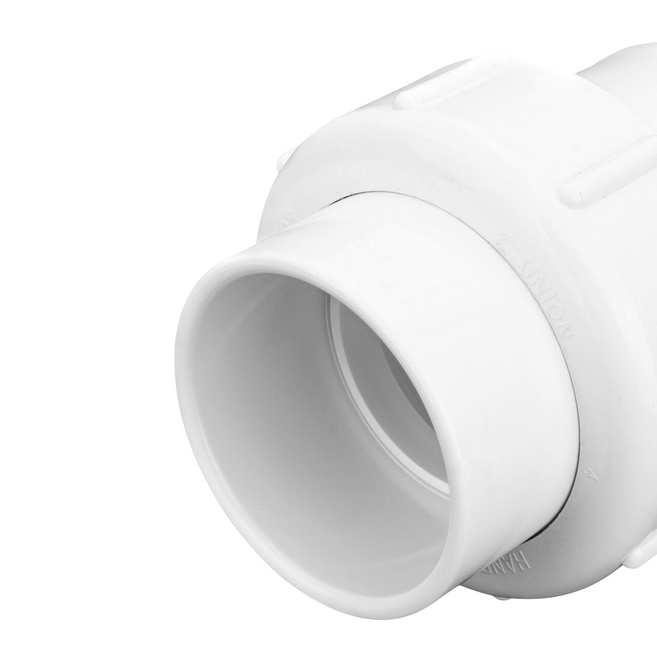 This easy-fit adapter has a slip end that slides onto 2 in. IPS pipe end, the spigot end slides into pipe end (NDS 1600-20)