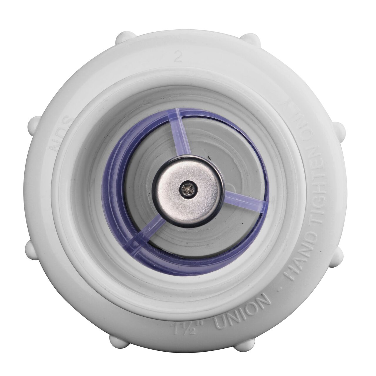 The flapper controls the flow of water on the NDS Clear 1-1/2 in. IPS slip by slip PVC Compact True Union Spring Check Valve (NDS 1790C15)