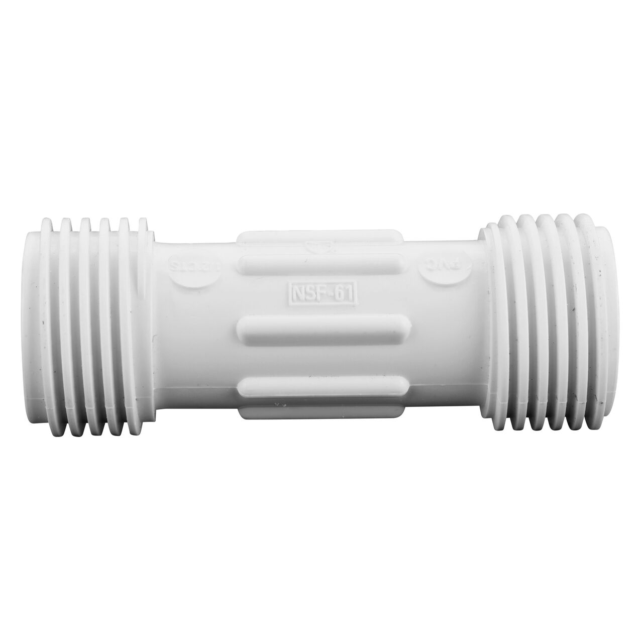 The NDS Compression Coupling is an easy-fit coupling that has two removable compression ends that tighten and secure to pipes (NDS CCC-0500)