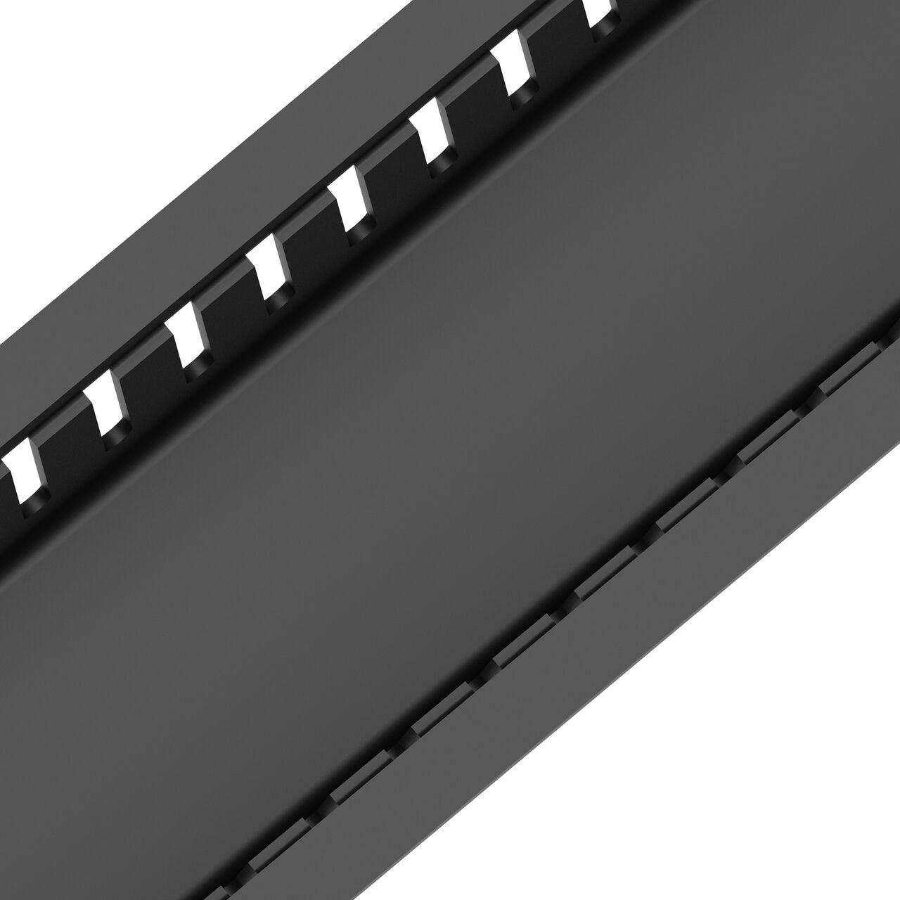 Closeup view of the inside of the BG-FILCOTEN® by NDS® 100 Trench Drain Plastic Trash Bucket (NDS 22515)