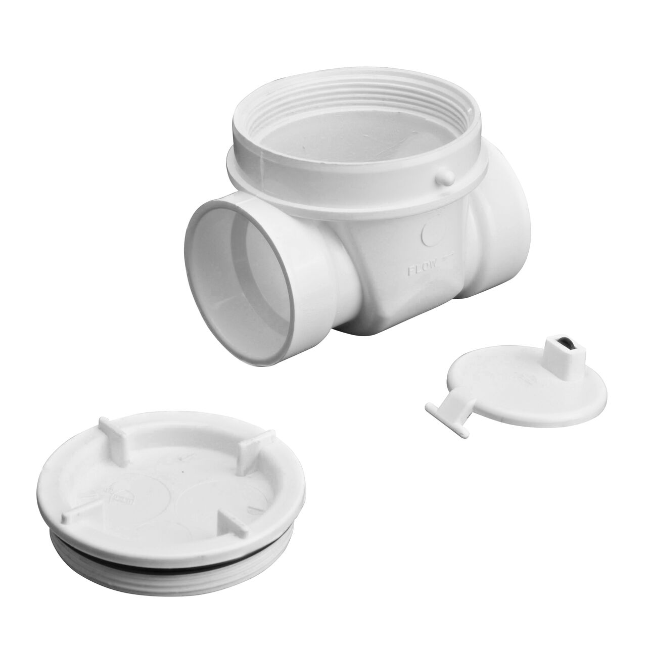 The quick action flapper allows unrestricted uni-directional flow and includes a elastomeric gasket in the flapper for a watertight seal on the NDS White 2 in. PVC Backwater Valve (NDS 275P)