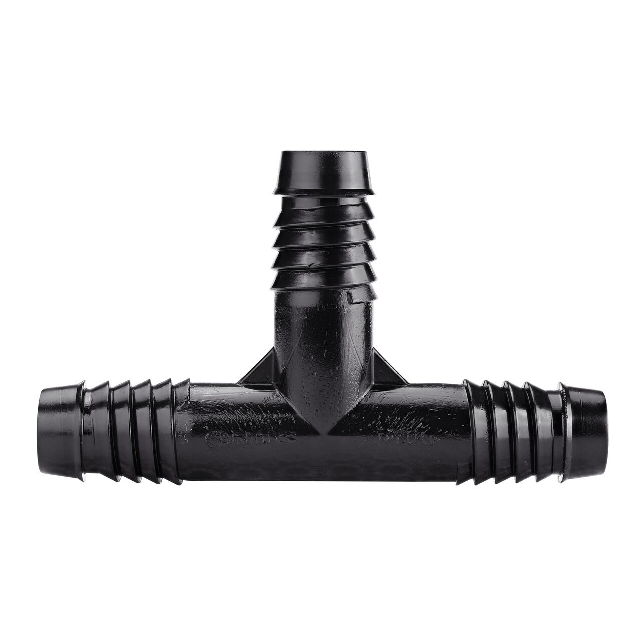 The NDS 1/2 in. Barbed Flexee Swing Pipe Tee has three 1/2 in. barbed ends that are inserted into irrigation supply tubing to create an extra branch (NDS FPT-0500)