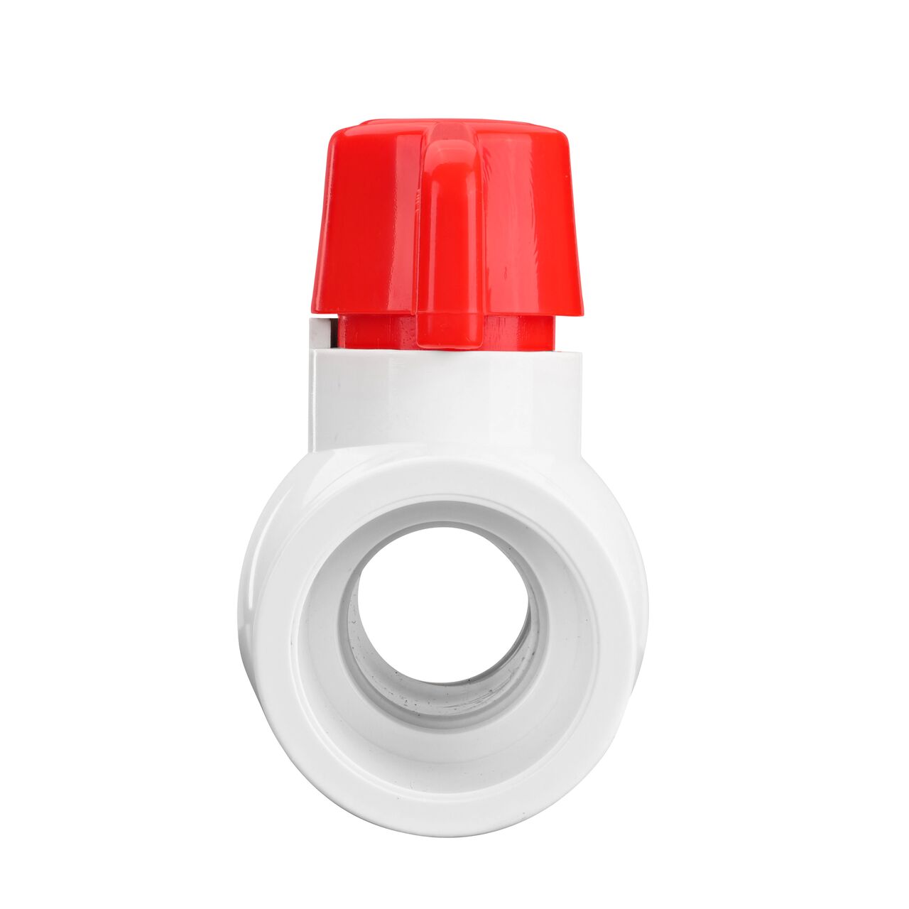 NDS 1 in. PVC CTS Ball Valve direct water flow one-way through pipes when the ball valve opens that is perfect for pool and spa, irrigation, and plumbing installations (NDS E1310-10)