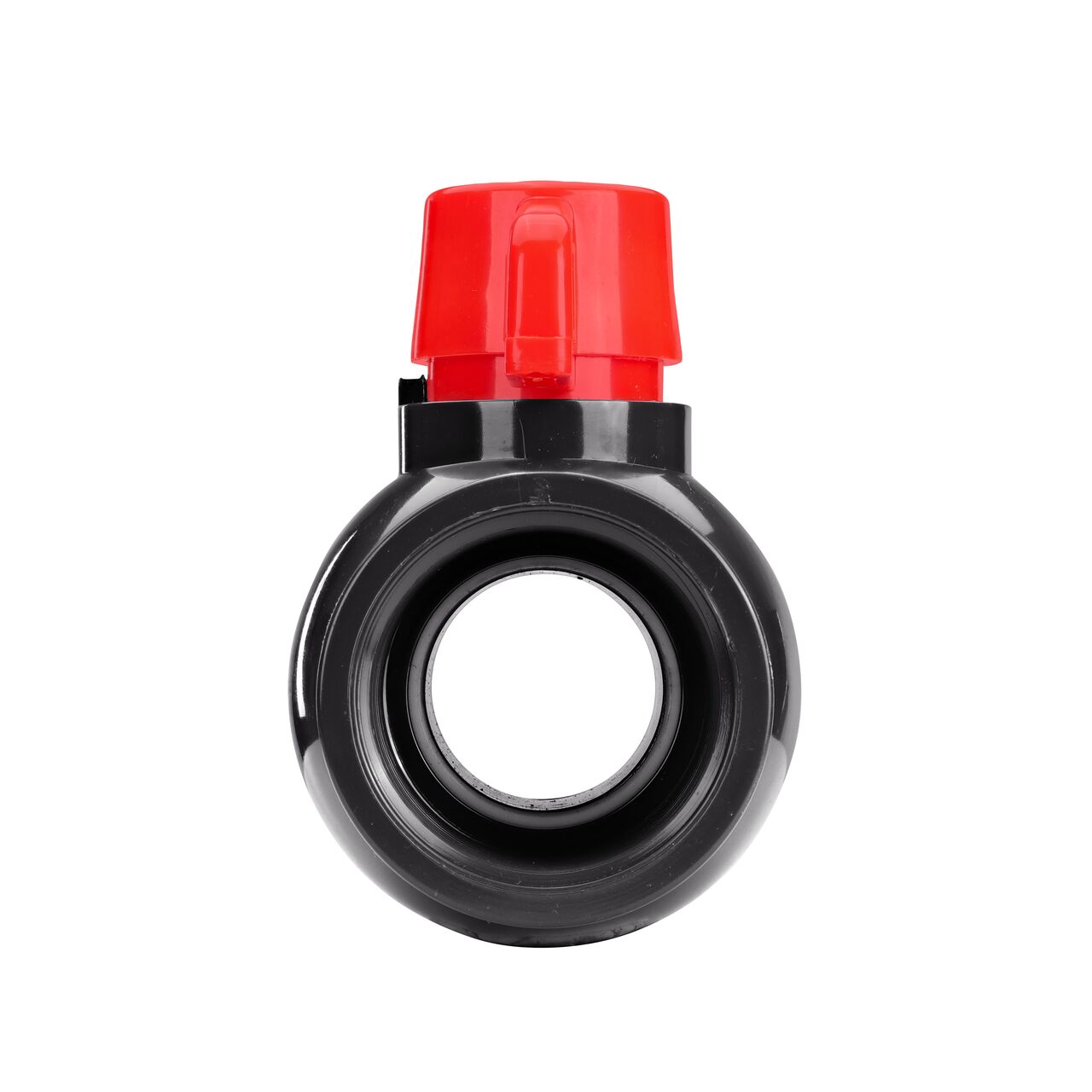 NDS 1-1/2 in. PVC IPS Ball Valve direct water flow one-way through pipes when the ball valve opens that is perfect for pool and spa, irrigation, and plumbing installations (NDS E1620-15)