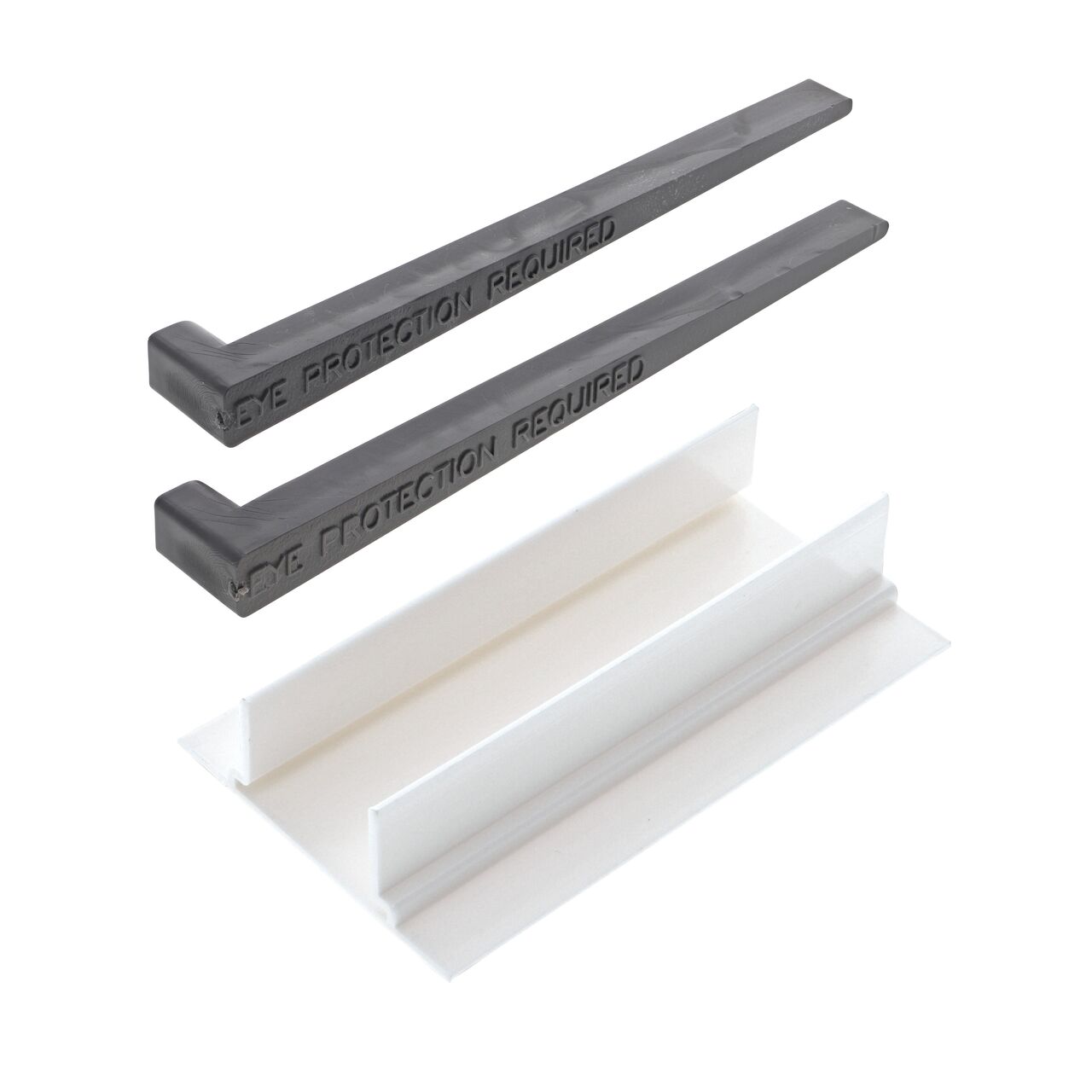 Use the Micro Channel™ Drain Hold-Down Clips (NDS 8601) to stabilize the Micro Channel Drain when using channel stakes (NDS 230)