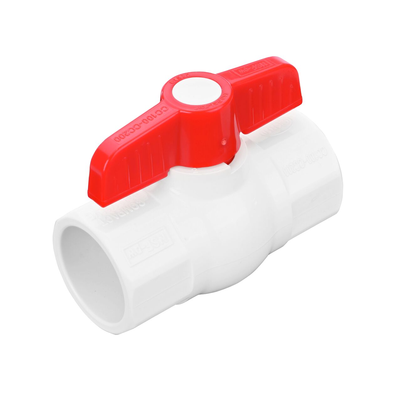 NDS PVC IPS Ball Valve is  leak-resistant valve connects two 1-1/4 in. Sch. 40 pipe ends in an irrigation or other pressurized system and prevents the backflow of water (NDS E1410-12)