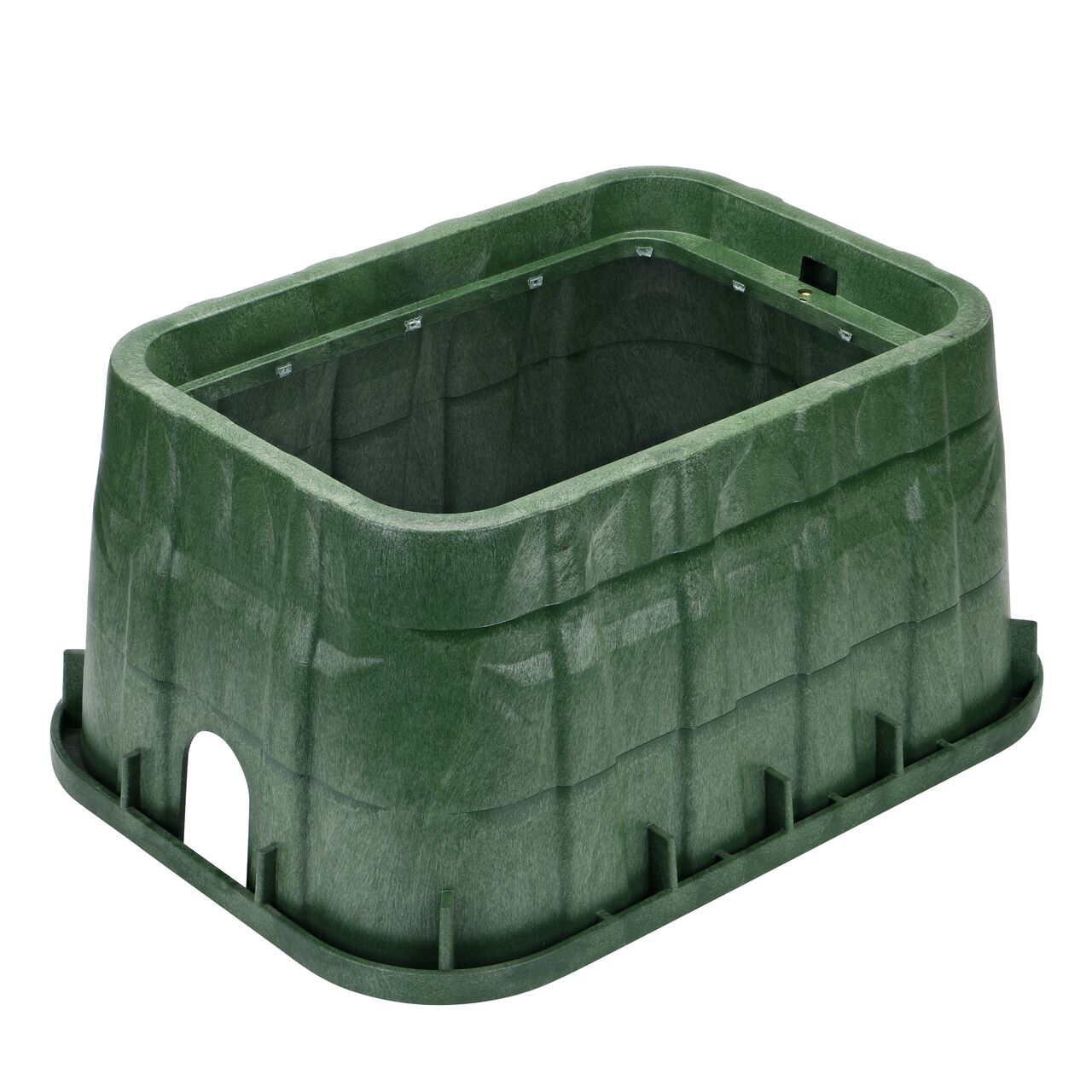 The NDS 13 in. X 20 in. Rectangular Pro-Spec® Series Valve Box is an 12-5/8 in. high Green Box that protects and conceals components (NDS 318B)