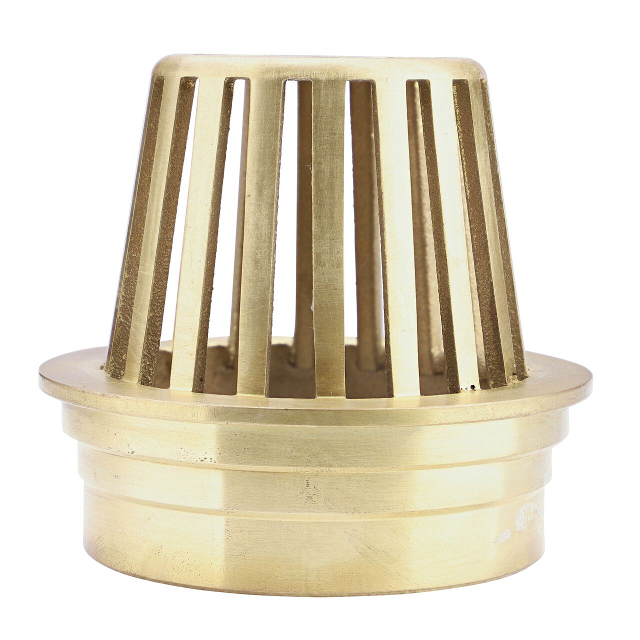 Straight on shot of the NDS Brass 4 in. Atrum Grate (NDS 78B)