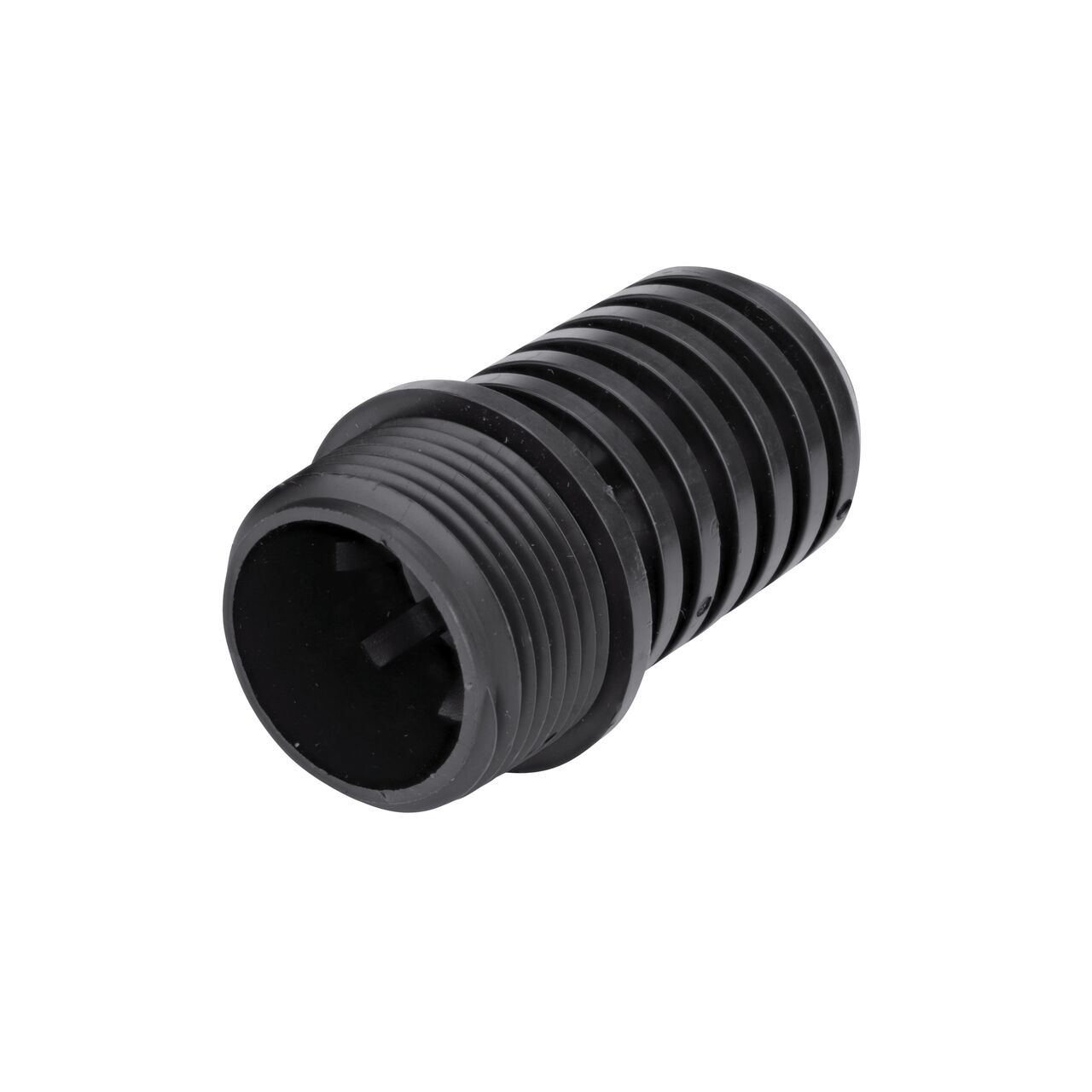 The NDS 1 in. IPS 100 Mesh Foot Valve Screen (NDS 1800-10) connects to the FPT end of a 3/4 in. foot valve