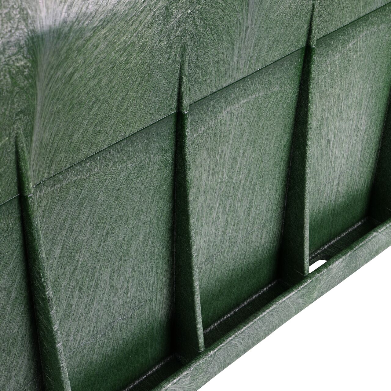 Closeup view of the outside reinforced edges on the NDS 17 in. x 30 in. Rectangular Pro-Spec® Series Box (NDS 326B)
