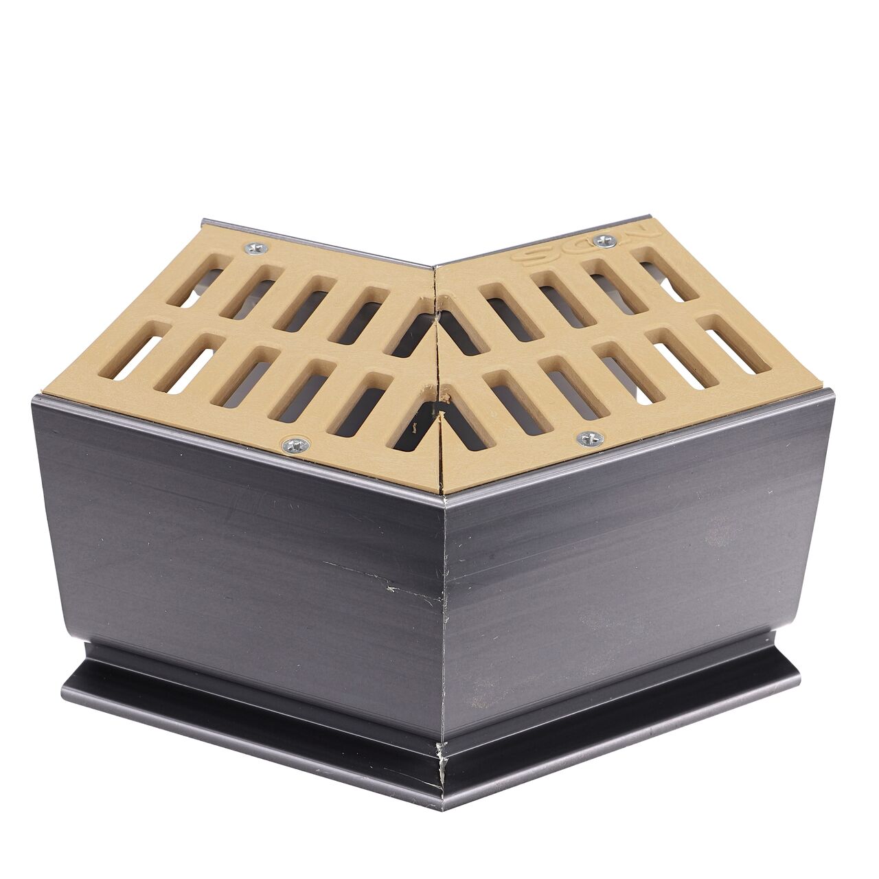 Alternate View of the NDS Sand Mini Channel™ Drain 45 Degree Elbow and Grate (NDS 5303)