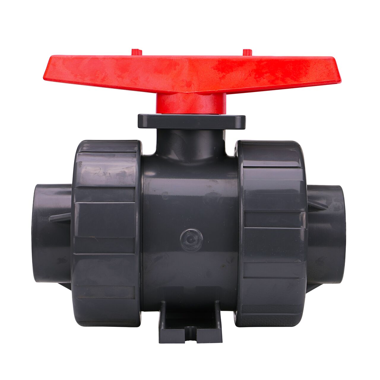 2-1/2 in. PVC Slip True Union Ball Valve is a leak-resistant valve that connects two 2-1/2 in. Sch. 80 pipes in an irrigation or other pressurized system to prevent costly property damage, pipe corrosion, and system issues (NDS BTU-2500-SE)