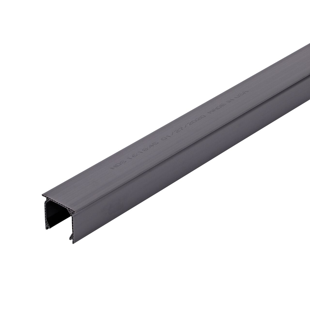 Bottom view of the Mini Channel™ Drain (NDS 500) shows how drain can be divided