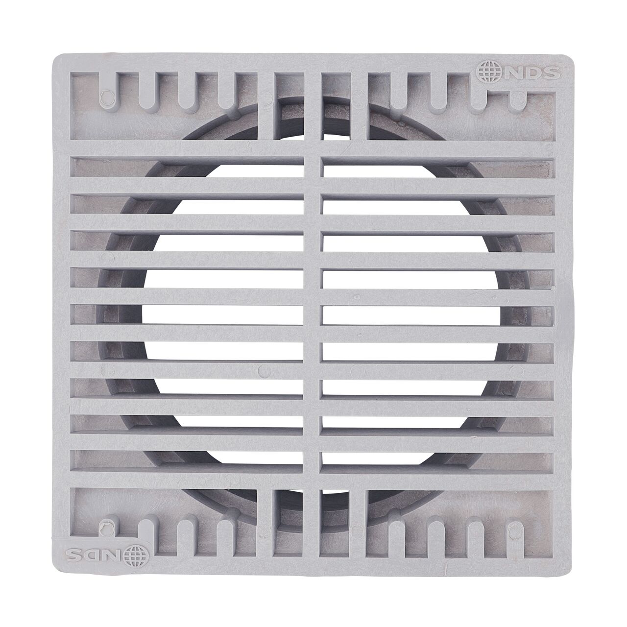 Top Down View of the NDS 7 in. Square Grate (NDS NDS 773)