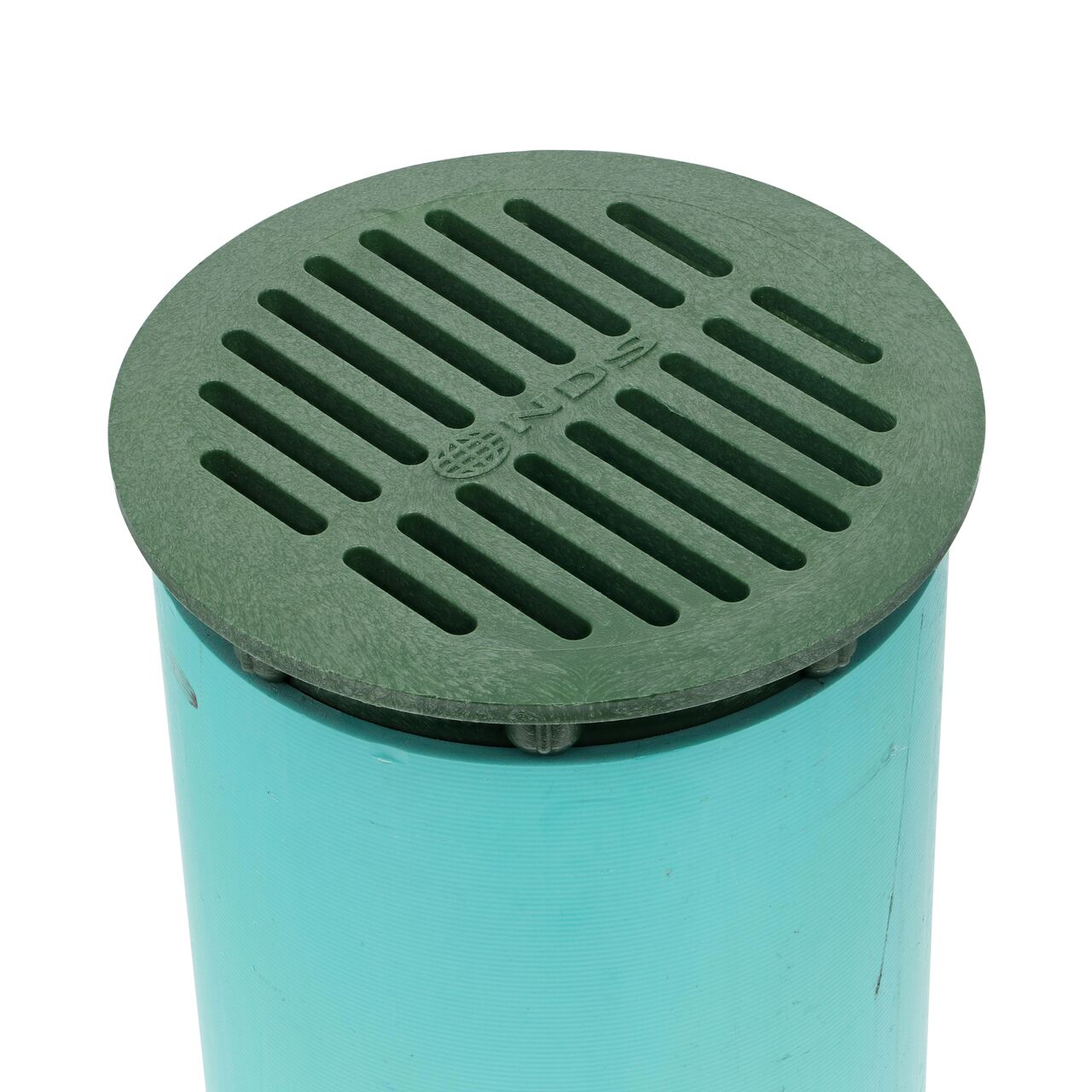 NDS 6 in. Round Grate installed on 6 in. Sewer and Drain Pipe (NDS 50*, NDS 50)